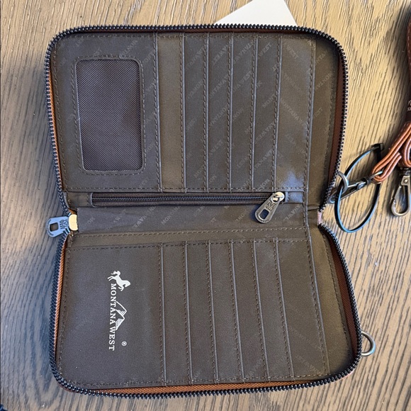 Montana West Leather Cowhide Crossbody NWOT - Picture 3 of 5